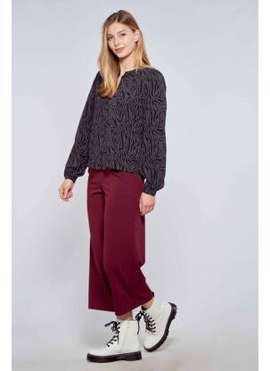 Pantalon 7/8 rouge JACQUELINE DE YONG femme