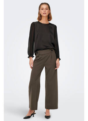 Pantalon flare marron JACQUELINE DE YONG femme