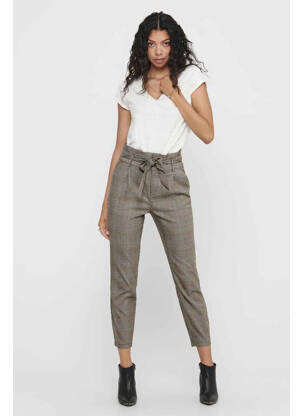 Pantalon slim beige ONLY femme