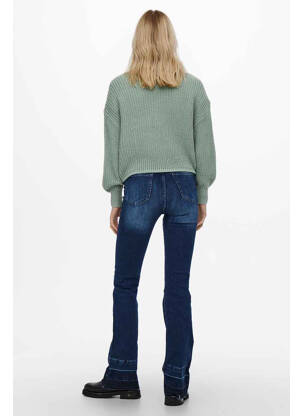 Gilet manches longues vert ONLY femme
