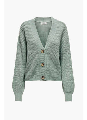 Gilet manches longues vert ONLY femme