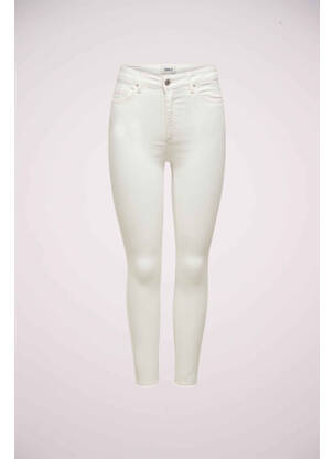 Jeans coupe slim blanc ONLY femme