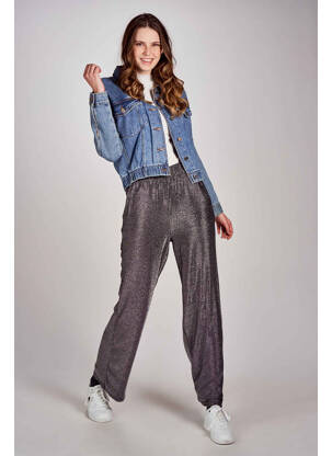 Pantalon droit noir JACQUELINE DE YONG femme