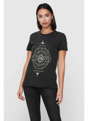 T-shirt noir ONLY pour femme seconde vue