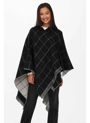 Poncho noir ONLY femme