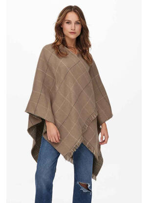 Poncho marron ONLY femme