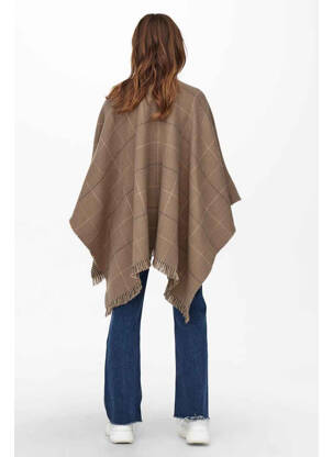 Poncho marron ONLY femme