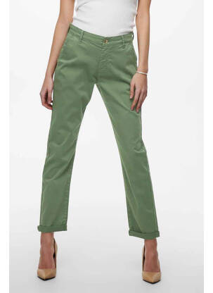 Pantalon chino bleu JACQUELINE DE YONG femme