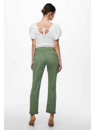Pantalon chino bleu JACQUELINE DE YONG femme