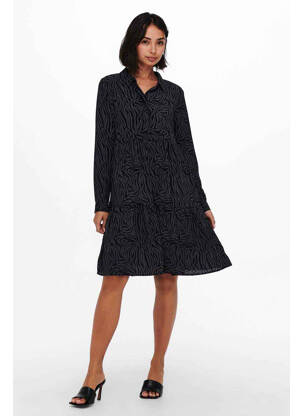 Robe courte noir JACQUELINE DE YONG femme