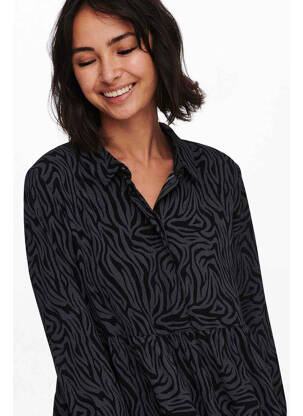 Robe courte noir JACQUELINE DE YONG femme