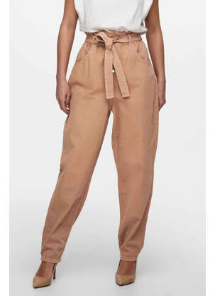 Jean coupe mom marron ONLY femme
