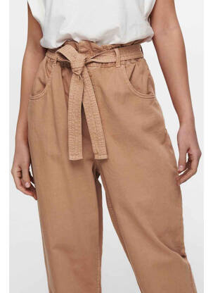 Jean coupe mom marron ONLY femme