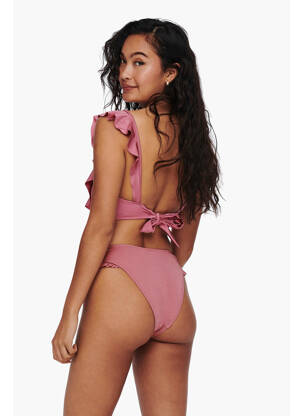 Bas de maillot de bain rose ONLY femme