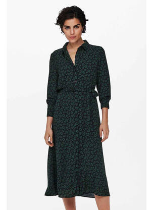 Robe mi-longue noir JACQUELINE DE YONG femme