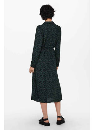 Robe mi-longue noir JACQUELINE DE YONG femme