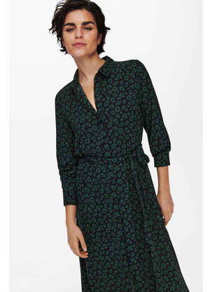 Robe mi-longue noir JACQUELINE DE YONG femme