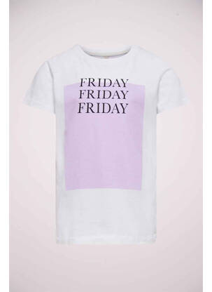 T-shirt blanc ONLY fille