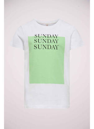T-shirt blanc ONLY pour fille