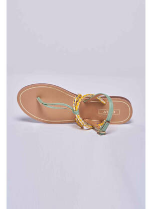 Sandales/nu pieds jaune ONLY femme