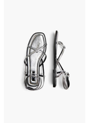 Sandales/nu pieds argent ONLY femme