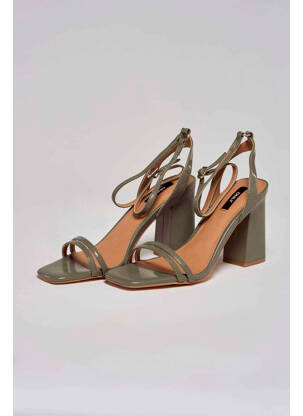 Sandales/nu pieds vert ONLY femme
