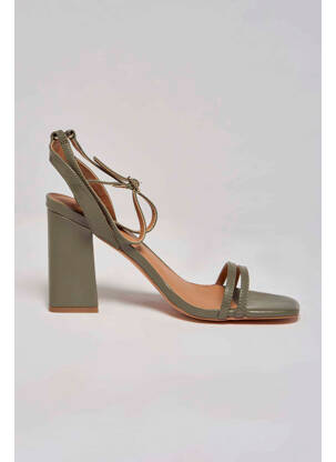Sandales/nu pieds vert ONLY femme