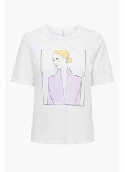 T-shirt blanc ONLY pour femme seconde vue