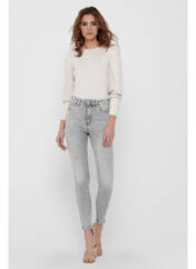 Jeans skinny gris ONLY pour femme seconde vue