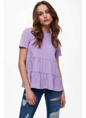 T-shirt violet JACQUELINE DE YONG pour femme seconde vue