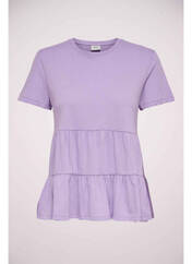 T-shirt violet JACQUELINE DE YONG pour femme seconde vue