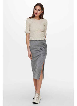 Jupe longue gris ONLY femme