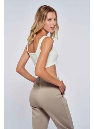 Débardeur beige ONLY femme
