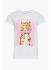 T-shirt blanc ONLY pour fille seconde vue