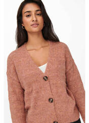 Gilet manches longues orange ONLY pour femme seconde vue