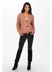 Gilet manches longues orange ONLY pour femme seconde vue