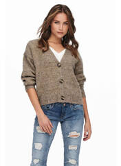 Gilet manches longues marron ONLY pour femme seconde vue