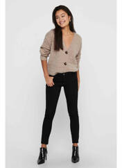 Gilet manches longues beige ONLY pour femme seconde vue