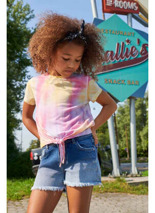 Short bleu ONLY fille