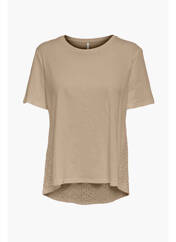T-shirt beige ONLY pour femme seconde vue