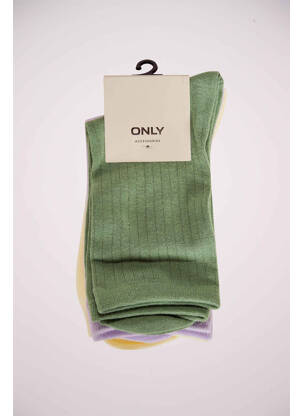 Chaussettes violet ONLY pour femme