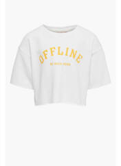 T-shirt blanc ONLY pour fille seconde vue
