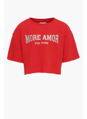 T-shirt rouge ONLY pour fille seconde vue