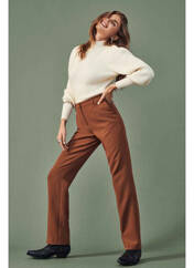 Pantalon chino marron ONLY pour femme seconde vue