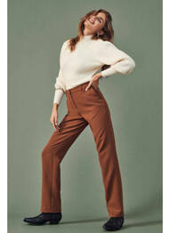 Pantalon chino marron ONLY femme