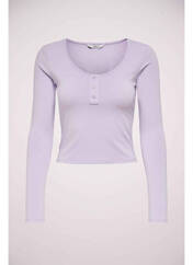 T-shirt violet ONLY pour femme seconde vue