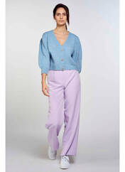Gilet manches longues bleu ONLY pour femme seconde vue