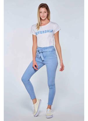 Pantalon 7/8 bleu ONLY femme