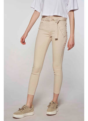 Pantalon slim beige ONLY femme