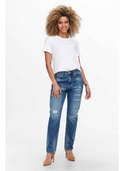 Jeans coupe droite bleu ONLY pour femme seconde vue